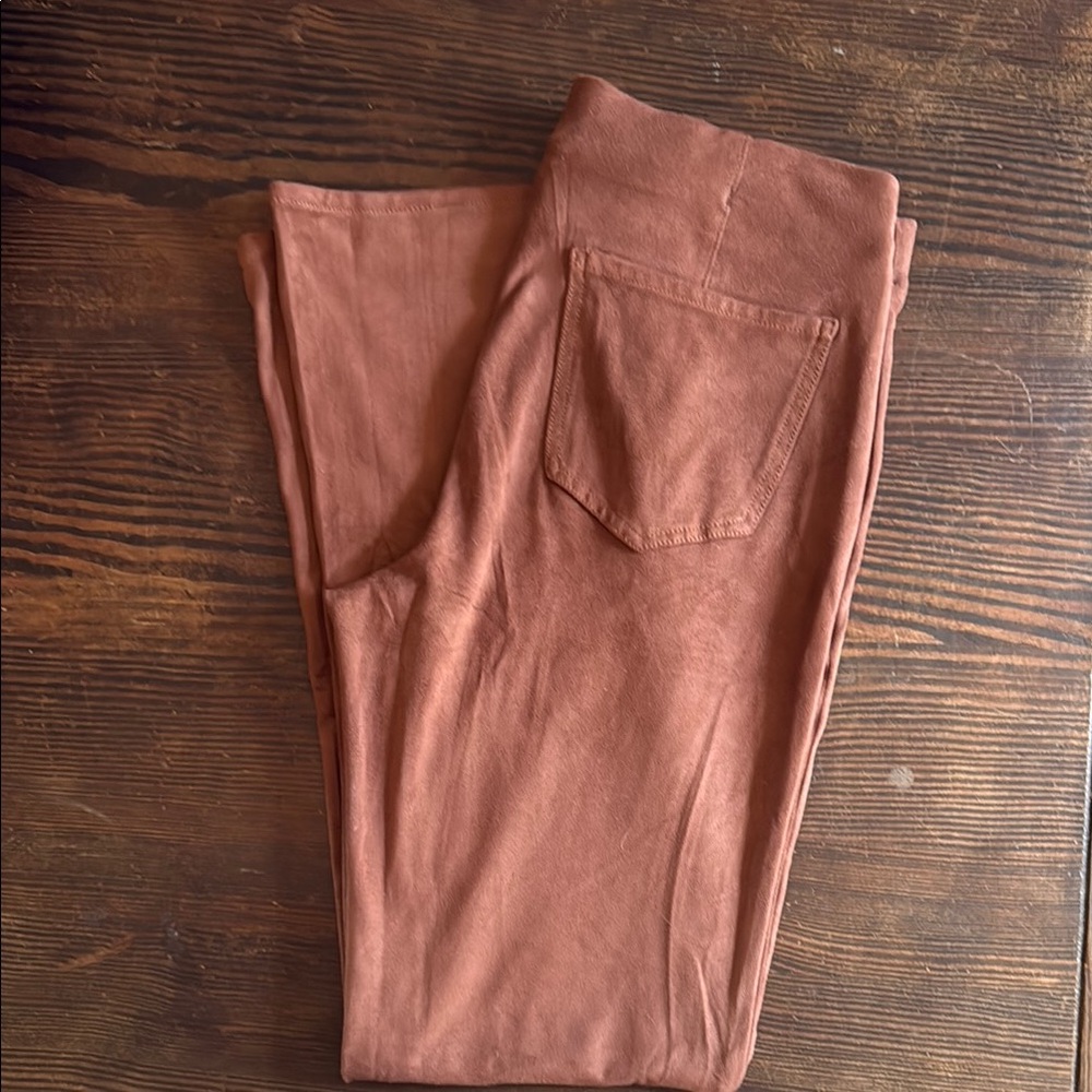 AE It Knit Suede Pull On High Waisted Kick Boot Pant